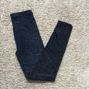 Sheer and Faux Velvet Leggings